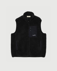 Wordmark Sherpa Vest - Black