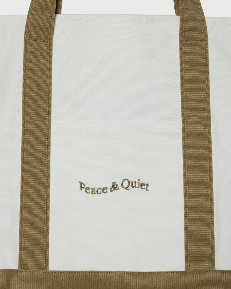 Stencil Boat Tote - Taupe