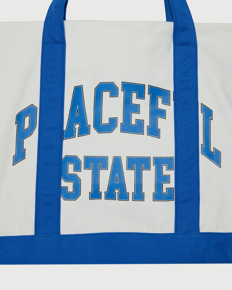 Peaceful Boat Tote - Royal
