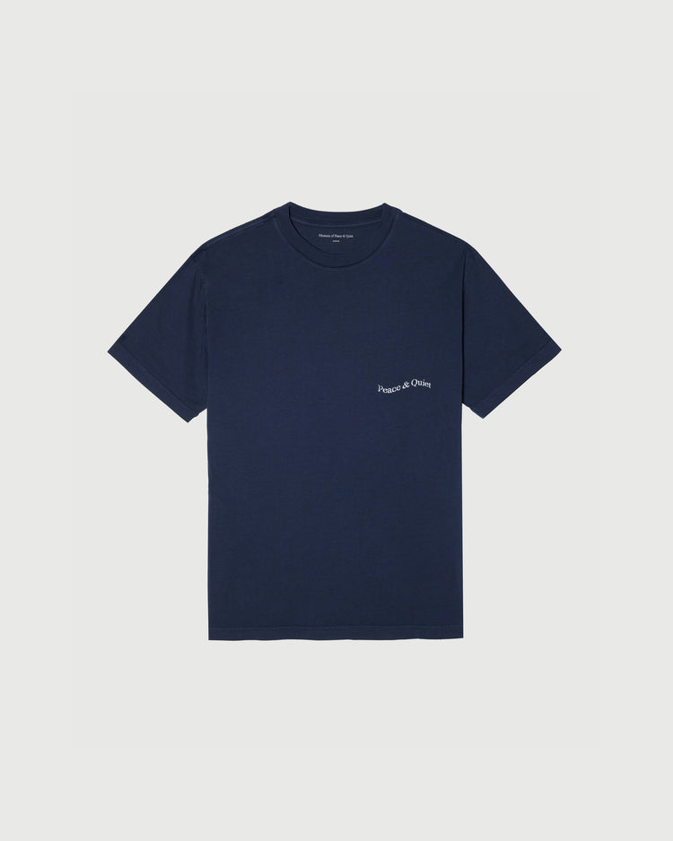 Stencil Tee - Navy