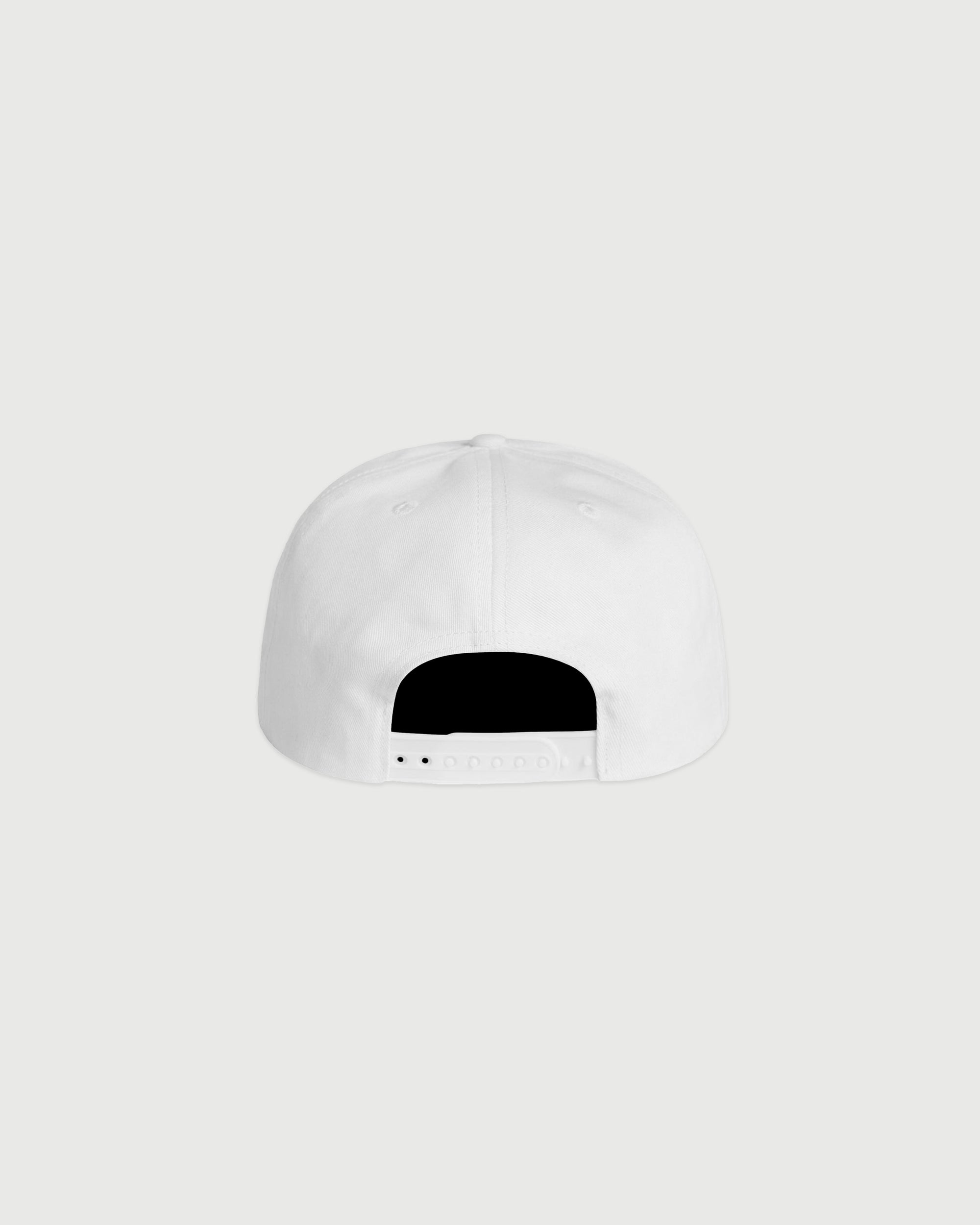 Wordmark Snapback - White