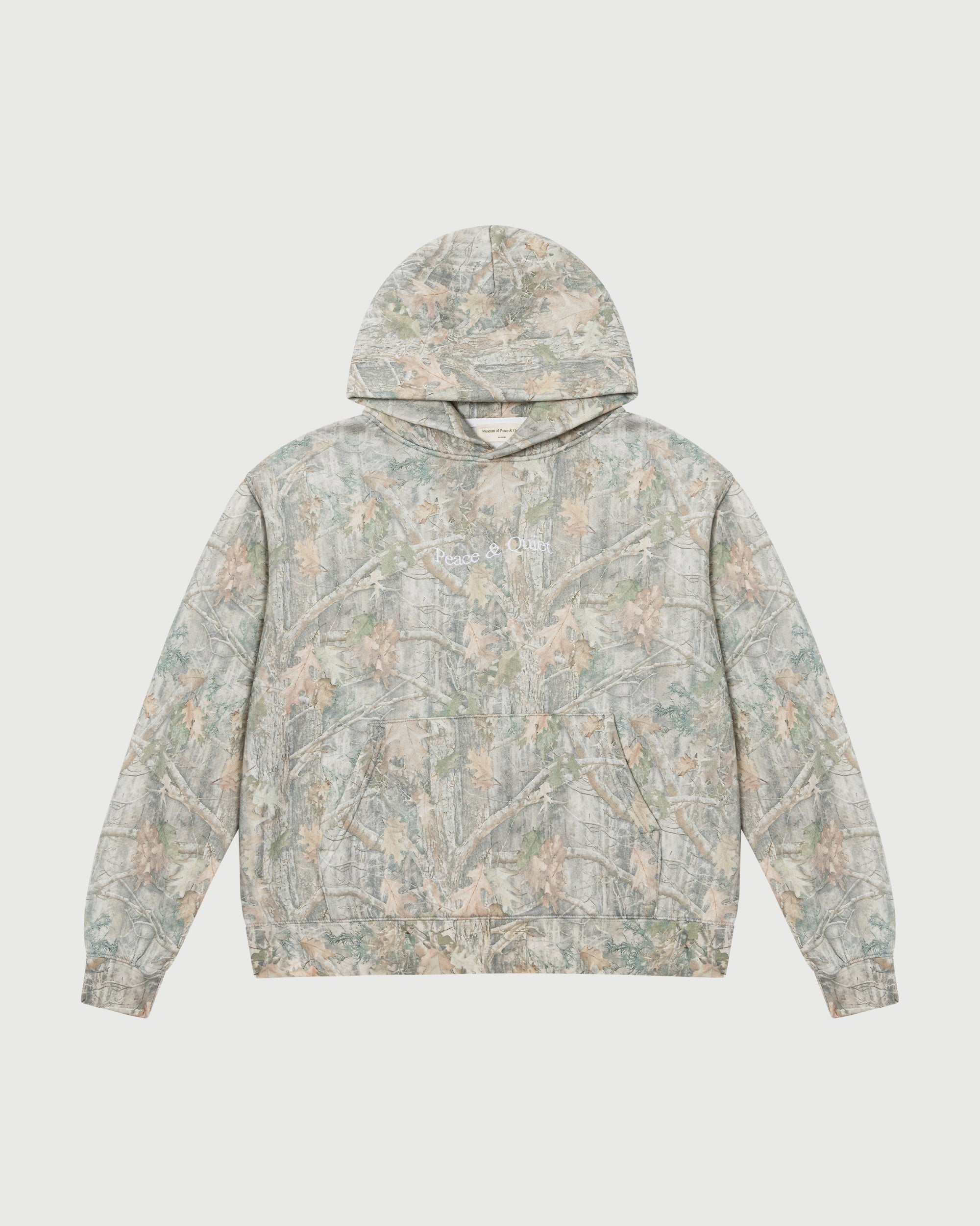 Wordmark Camo Distressed Hoodie - Camouflage