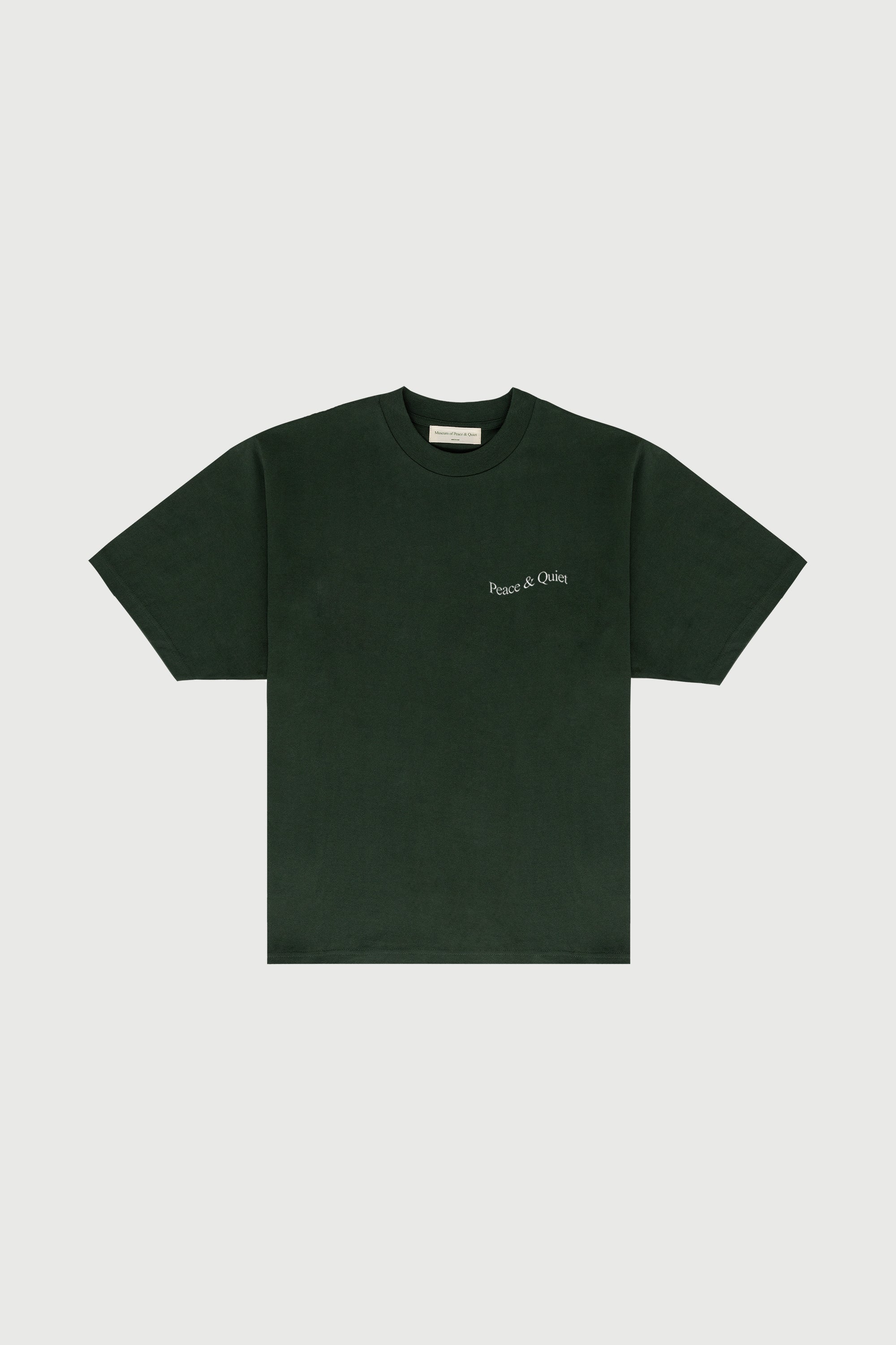 Museum of Peace and Quiet ★ WORDMARK Tシャツ Wordmark Tee - Forest — Museum of Peace & Quiet