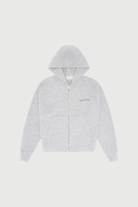 Wordmark Zip Up Hoodie - Heather