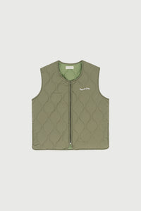 Wordmark Vest - Olive