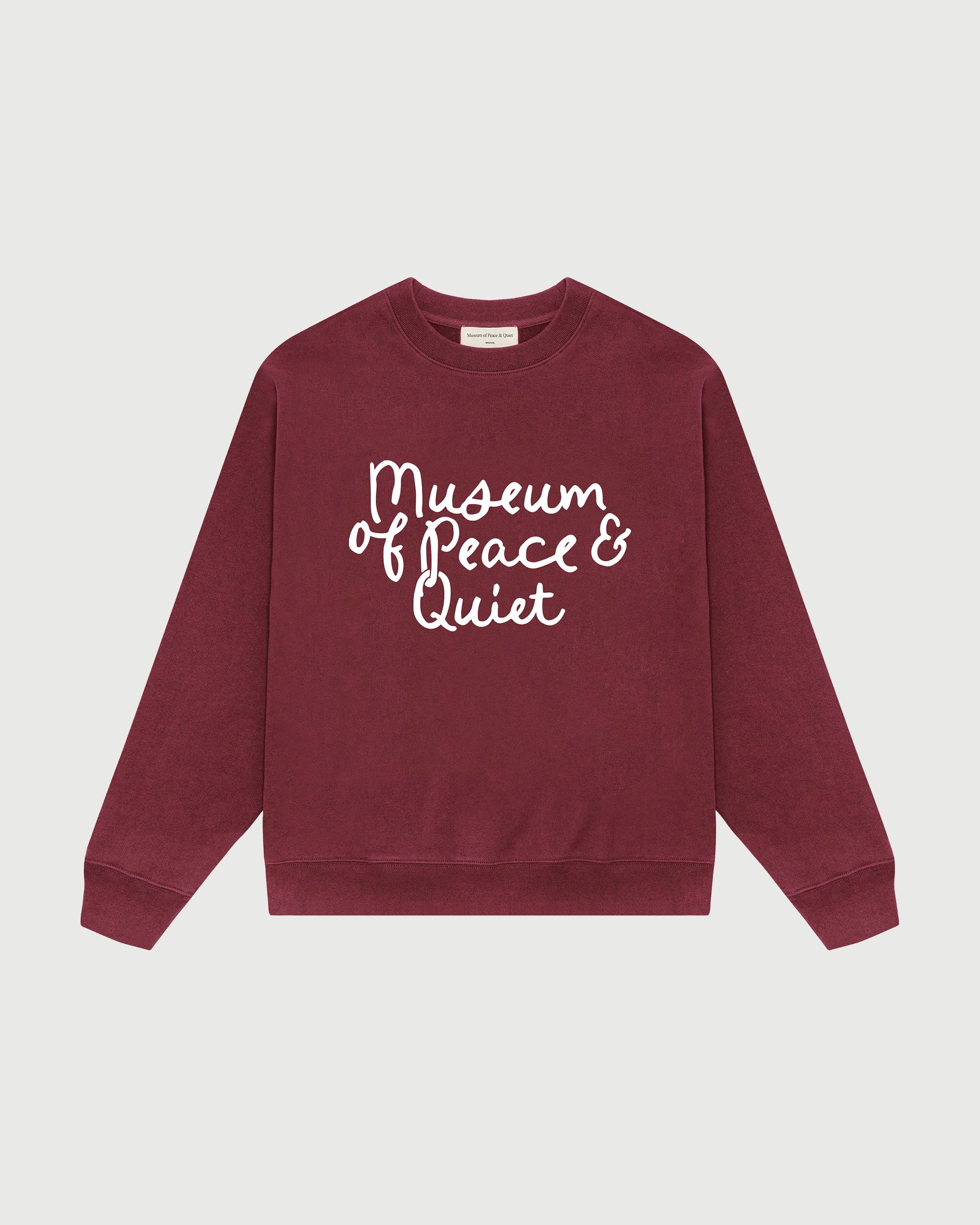 Scribble Crewneck - Burgandy
