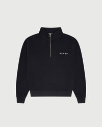 Signature Quarter Zip Up - Black