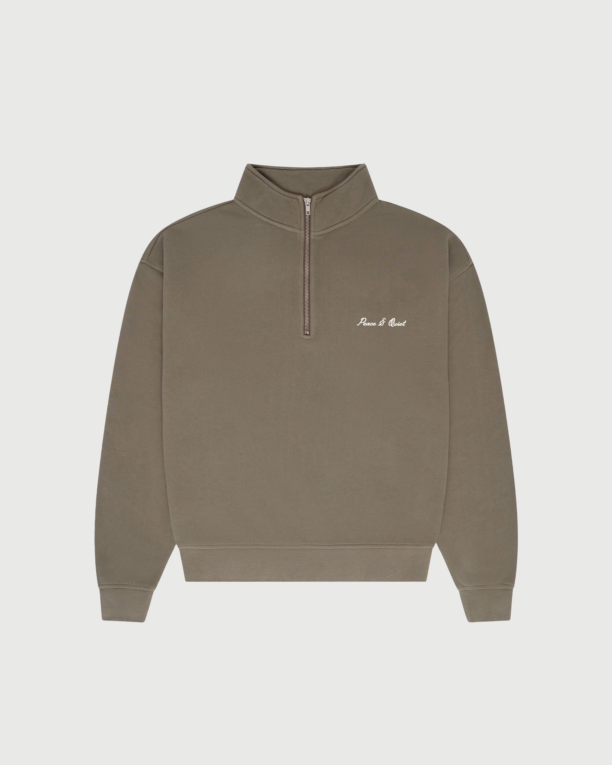 Signature Quarter Zip Up - Sepia