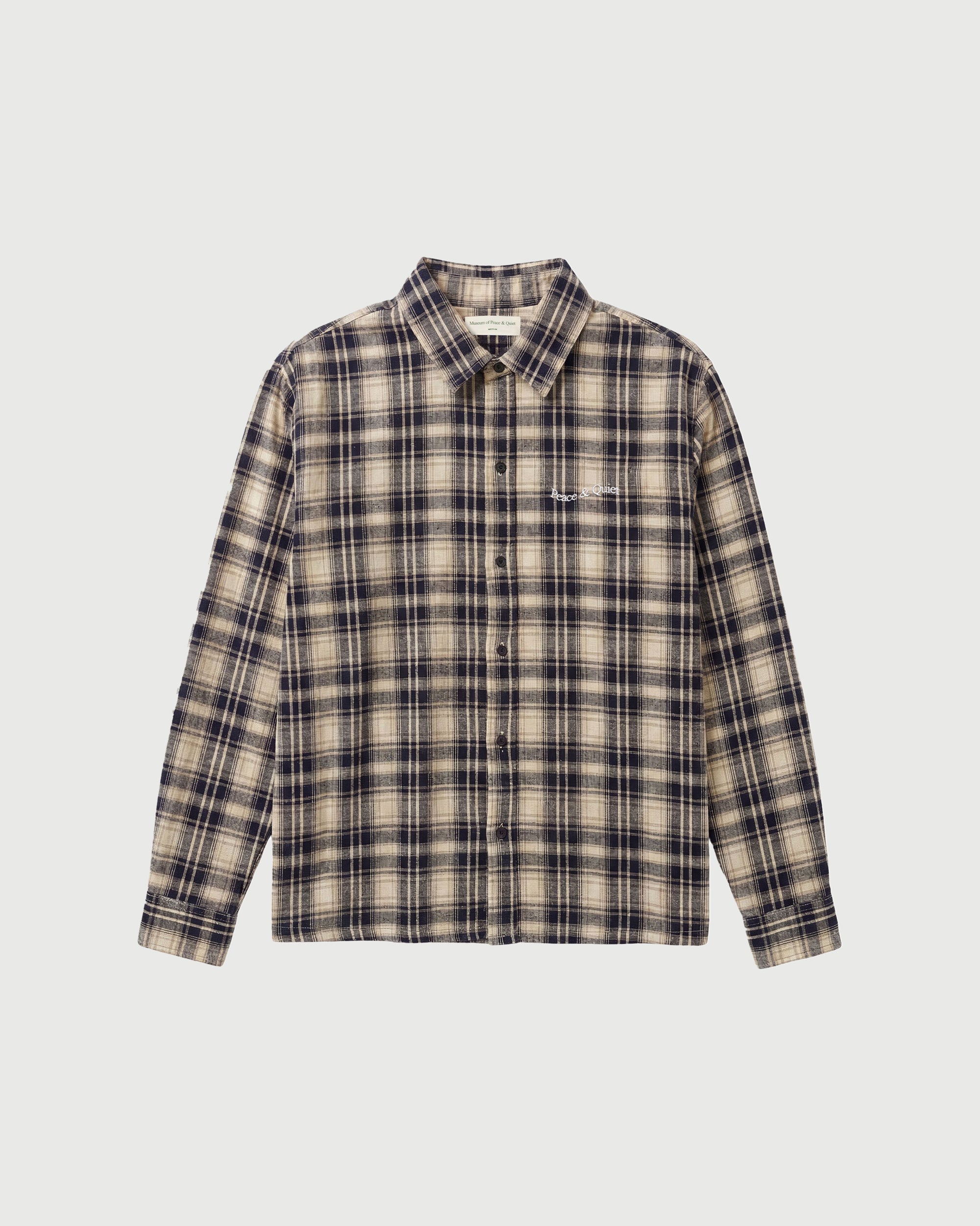 Wordmark Button Up - Navy