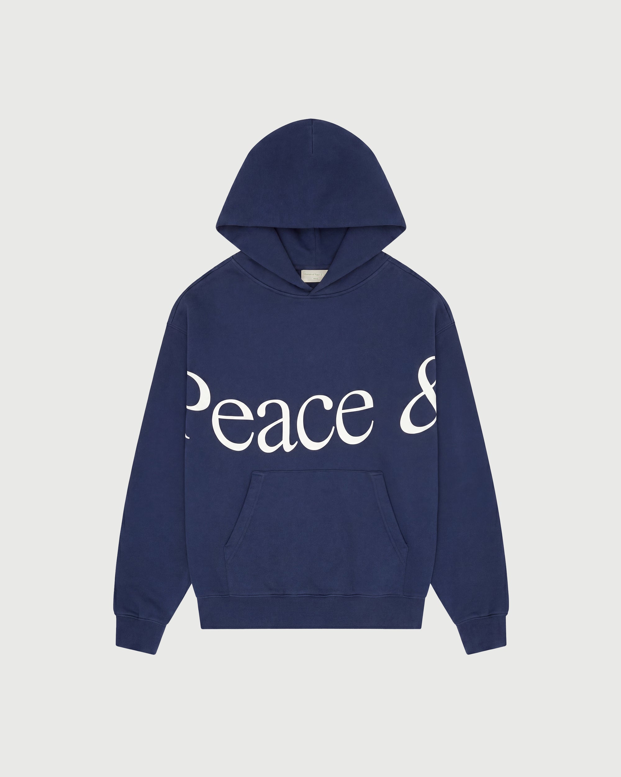 Jumbo Wordmark Hoodie - Navy