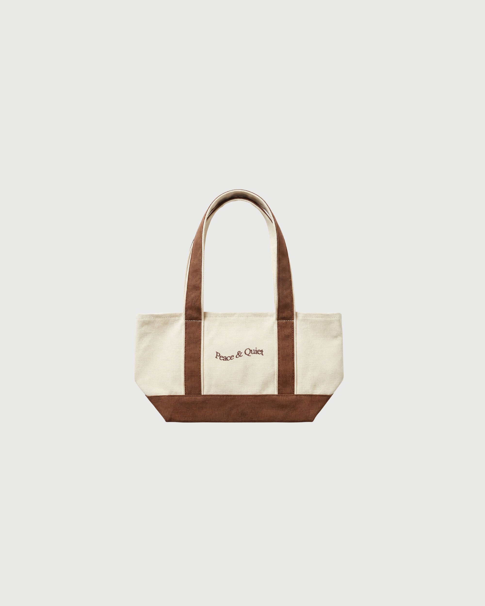 Mini Wordmark Small Boat Tote - Brown