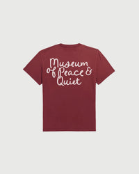 Scribble Tee - Burgandy