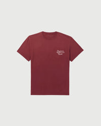Scribble Tee - Burgandy