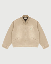 Utility Canvas Work Jacket - Tan