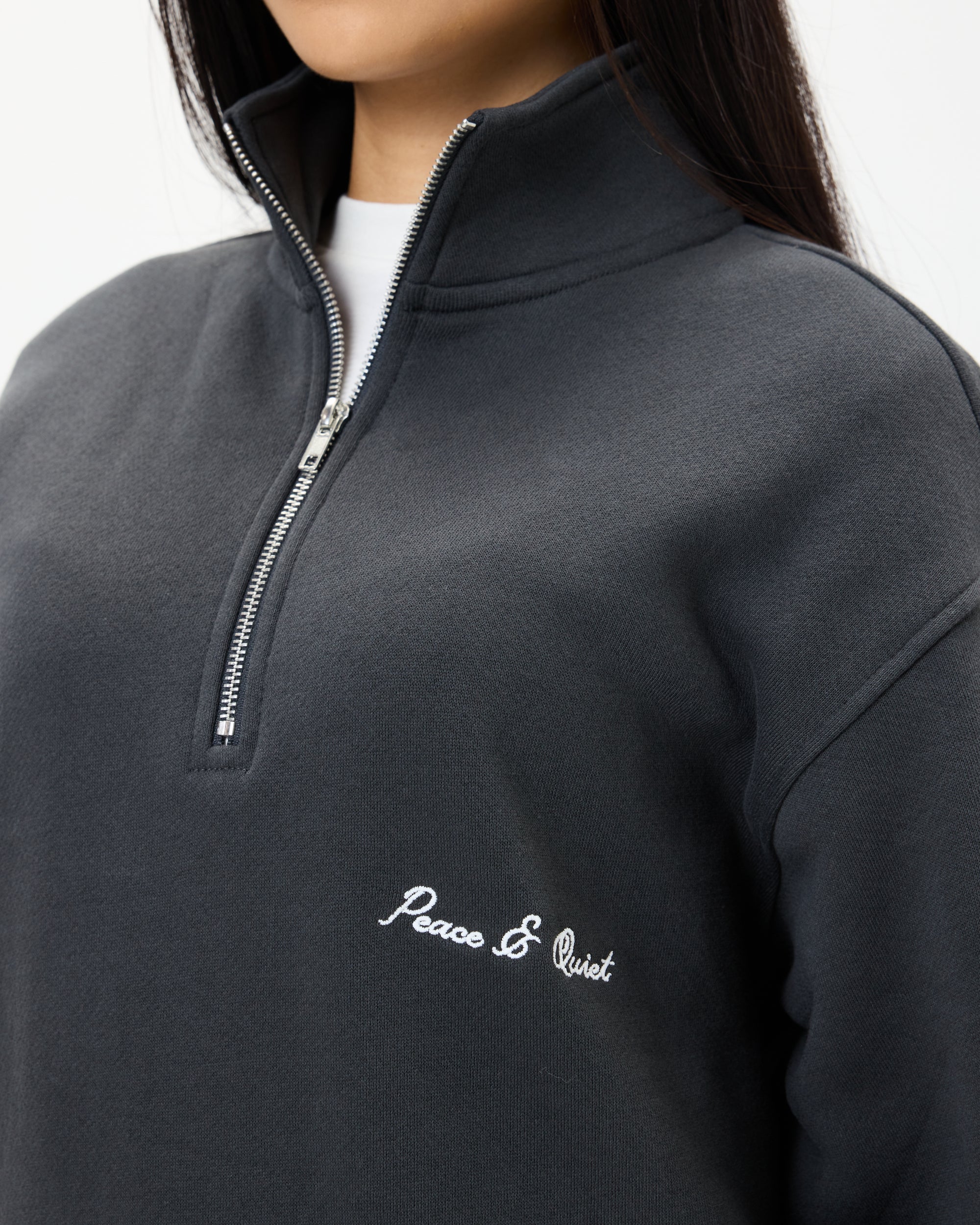 Signature Quarter Zip Up - Black