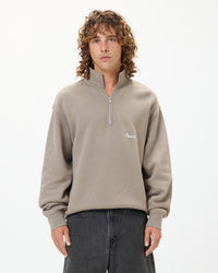 Signature Quarter Zip Up - Sepia
