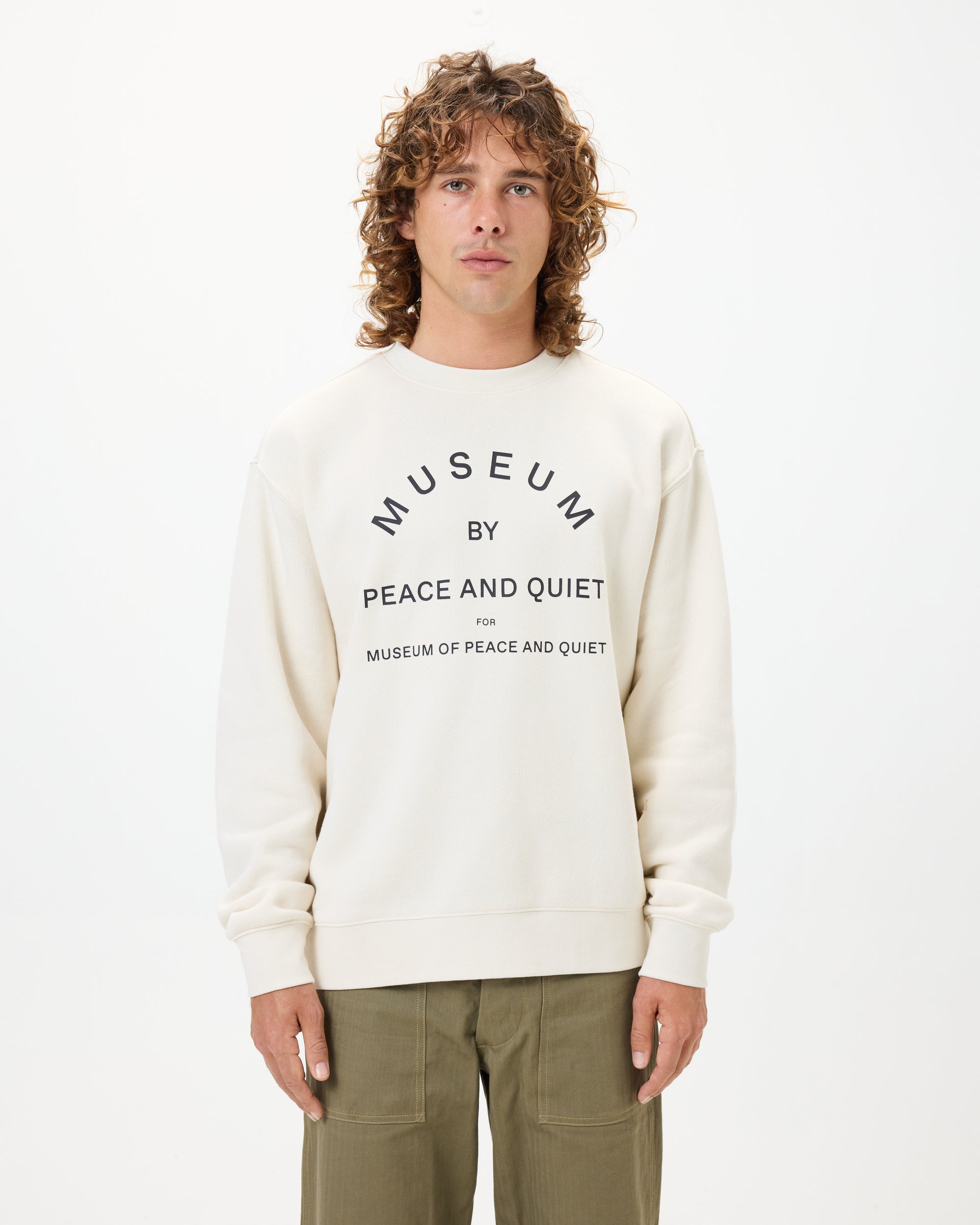 Museum by PQ Crewneck - Bone