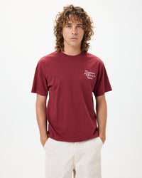 Scribble Tee - Burgandy