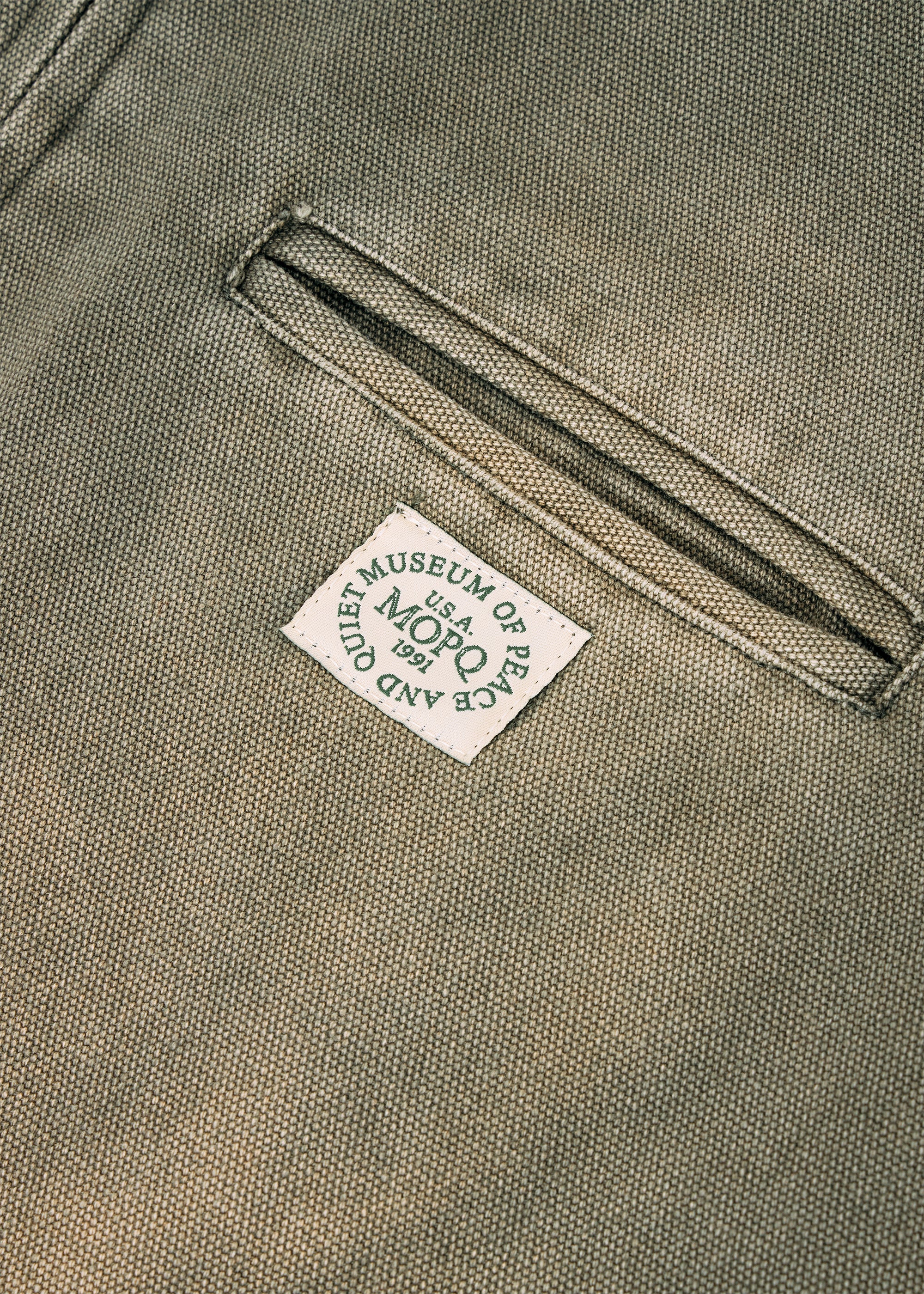 Wordmark Canvas Work Jacket - Forest — Museum of Peace & Quiet