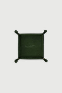 Wordmark Leather Catch All - Forest